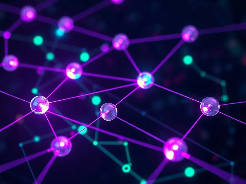 A technical diagram of abstract automation nodes connecting